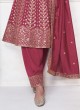 Silk Sequins Embroidered Salwar Suit With Dupatta